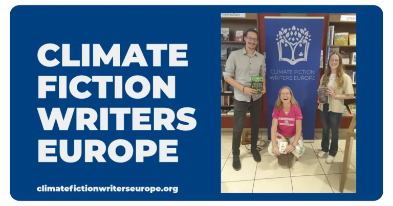 Titelbild zum Artikel »Ein Abend voller Geschichten, Gespräche und neuer Hoffnung« der Climate Fiction Writers Europe.